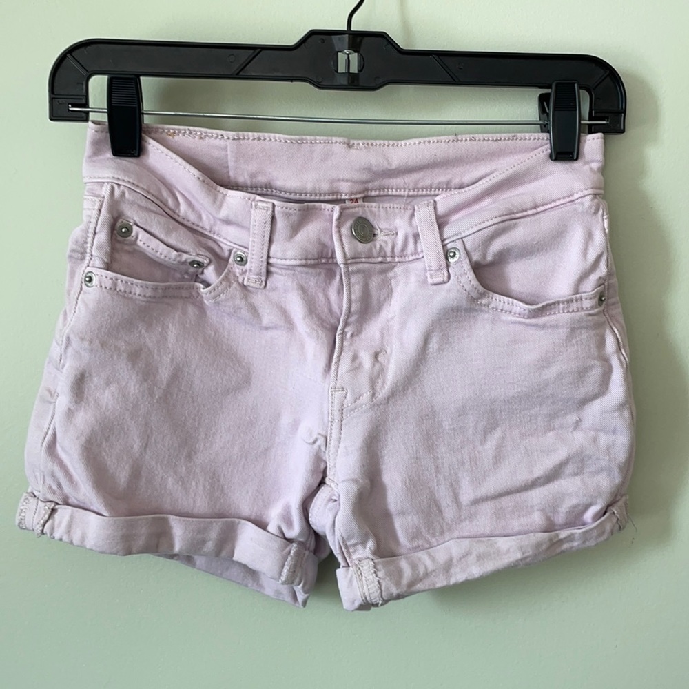 Levi’s Light Purple Jean Shorts Womens Size 24